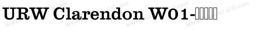 URW Clarendon W01字体转换